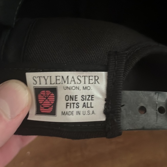 Vintage Black Velvet SnapBack hat. - Picture 2 of 3